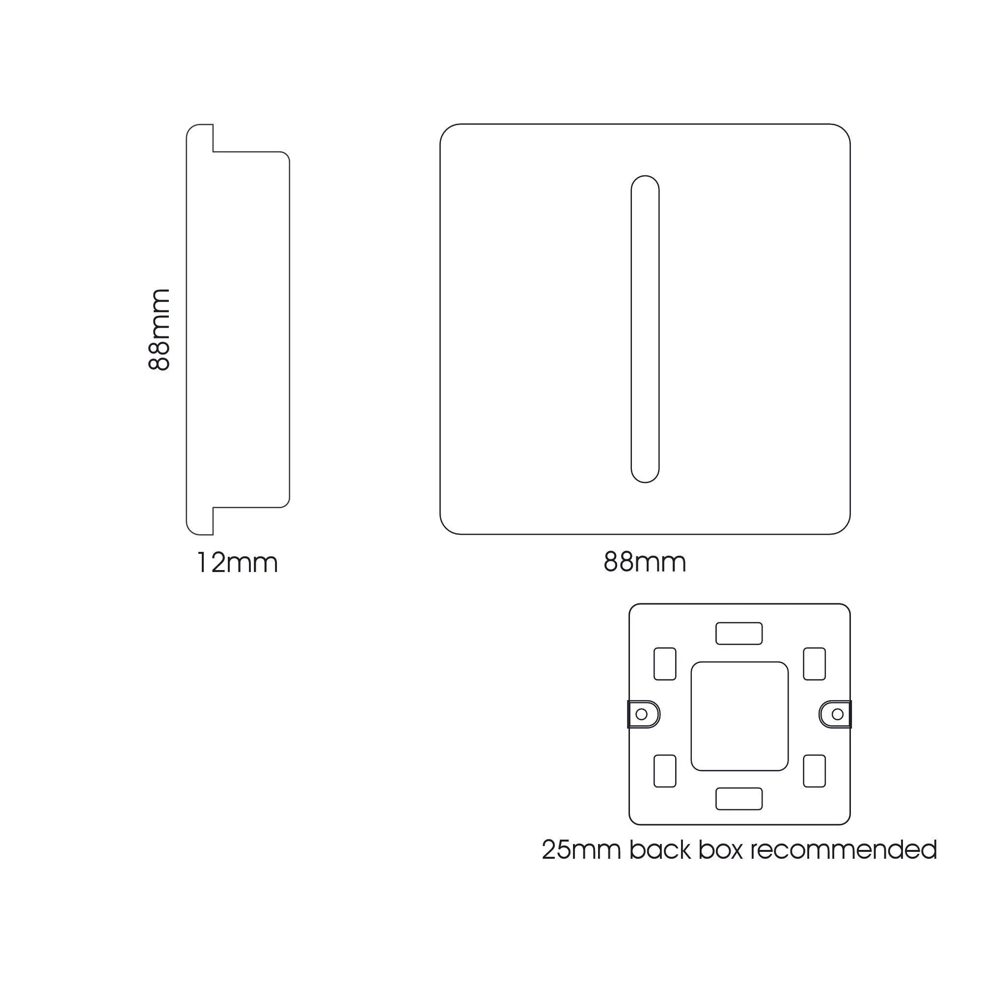 DP and TP Switches Wiring Accessories Trendi Decorative Screwless